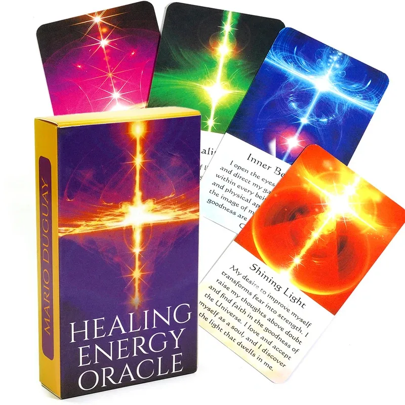 

Healing Energy Oracle Cards Board Game Wisdom Tarot Deck for Beginners Witchy Divine Insight Party Toy