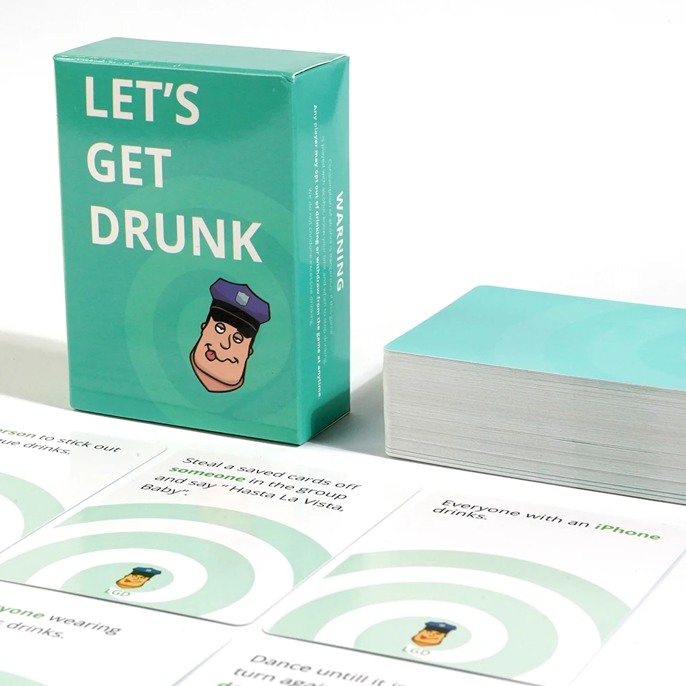 Let\'s Get Drunk Drinking Card Game for Adults Fun Party Board Game Suitable for 2 to 8 Player English