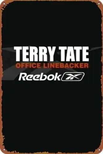 Terry Tate, Office Linebacker Poster Sign Metal Tin Sign Wall Art Decor Gifts