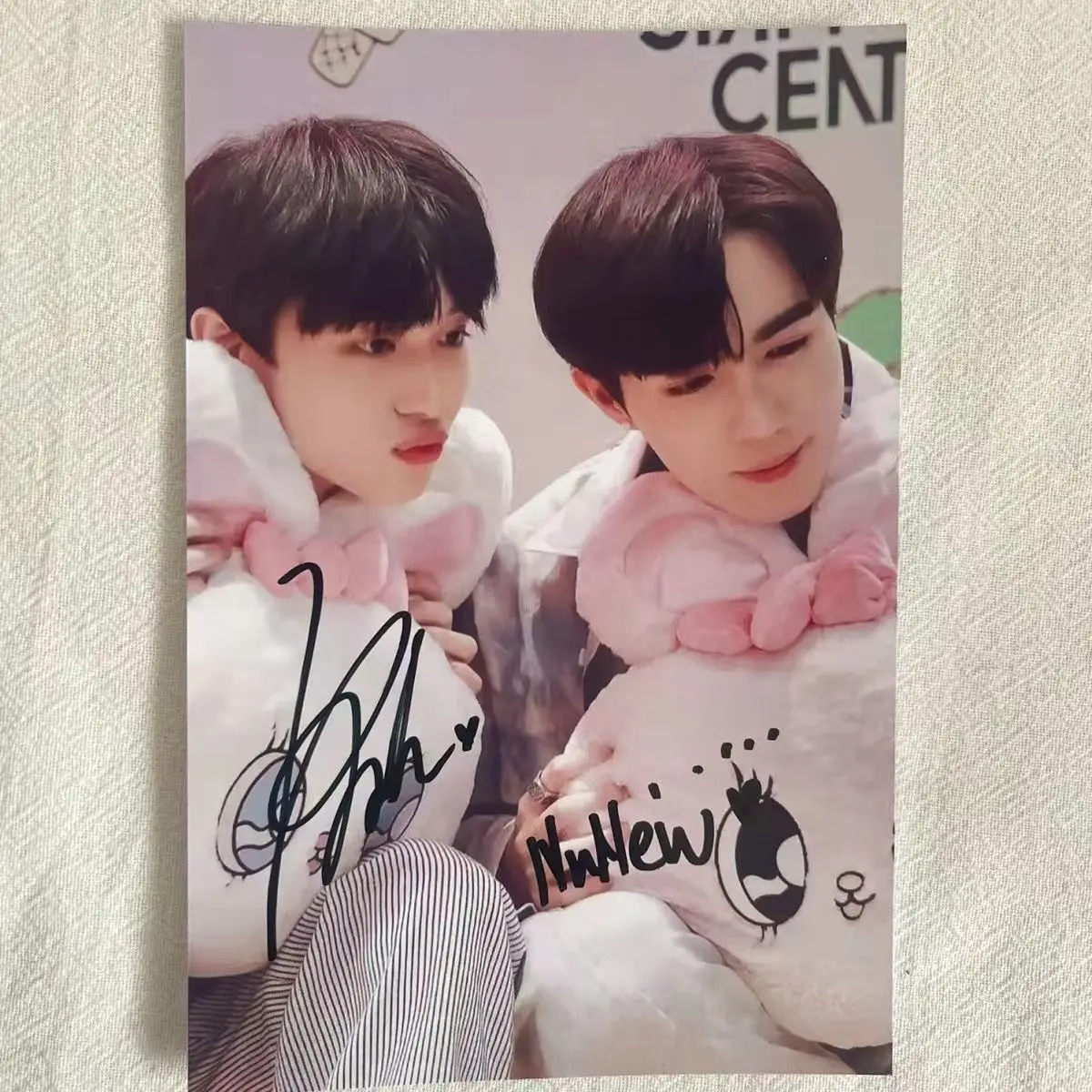 Pai tailandês estrela net james, 6 polegadas assinatura foto, não impresso como presente para amigos, coleção pessoal