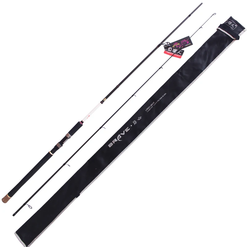 

LUTAC wholesales hard carbon tool tackle Brave sea Bass Spinning 2.74m M fishing pesca rod equipment