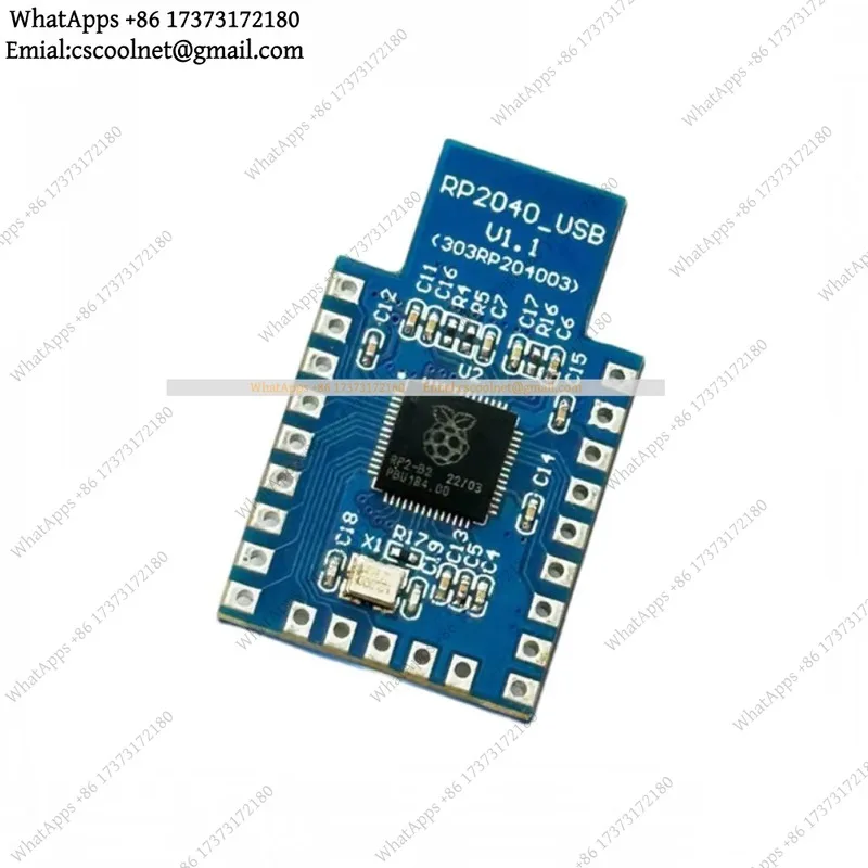 JS03 RP2040 USB-A dev board 4MB Flash dual-core 133MHz MCU MicroPython compatible on-board male port ultra-compact