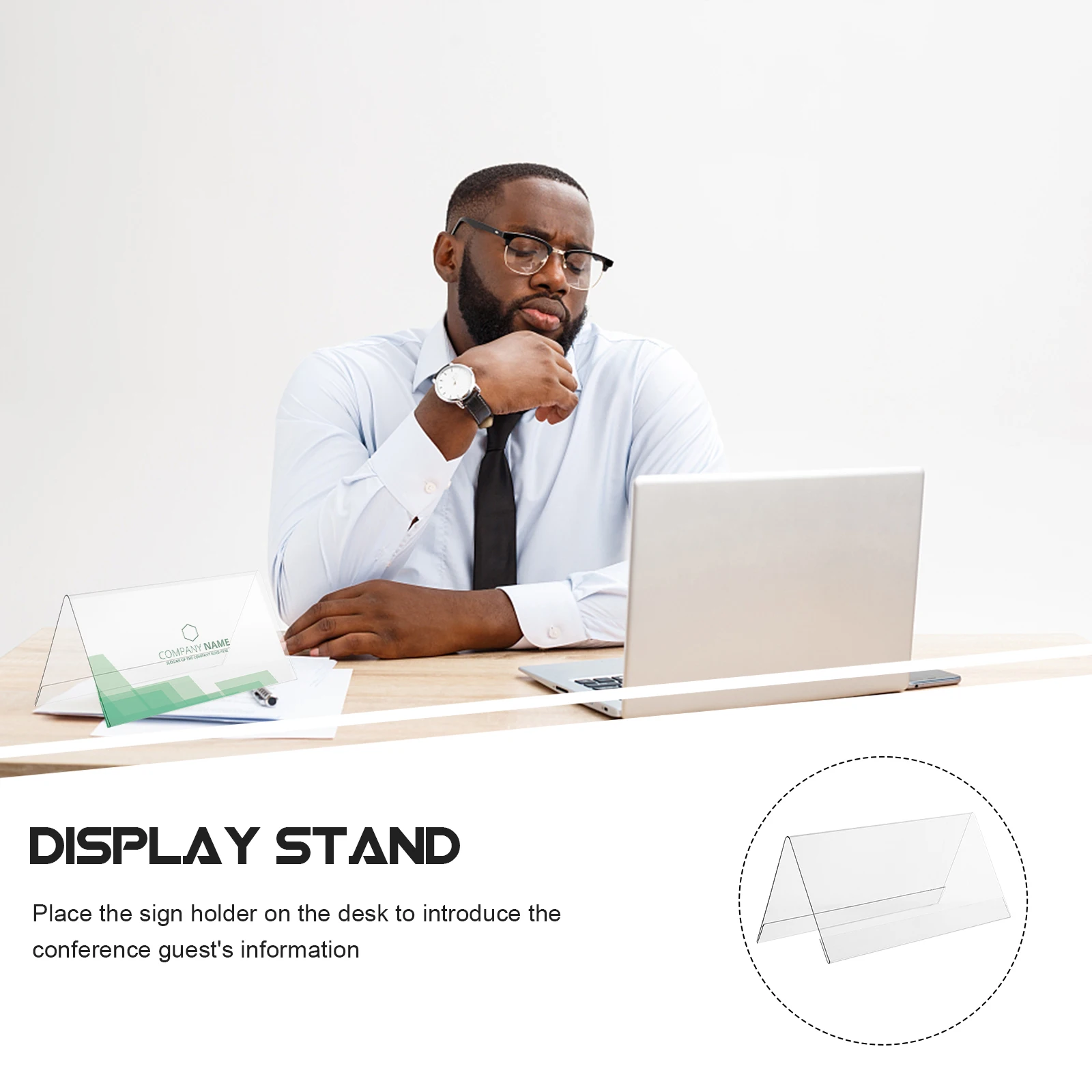 

5 Pcs Acrylic Display Board Conference Guest Seat Transparent Cards Kitchen Label Widely Used Shelves