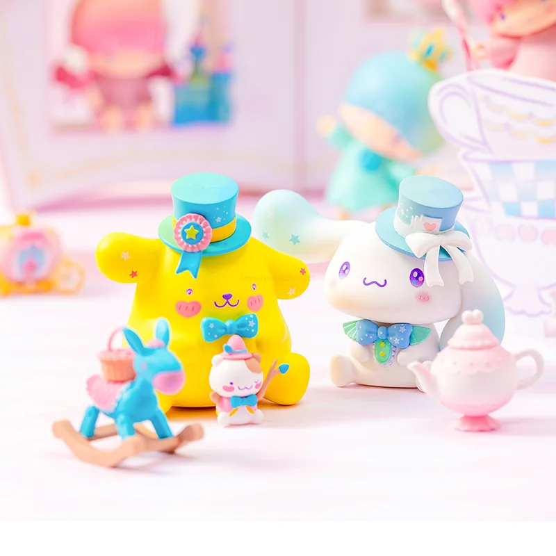 Sanrio Dream Blind Box New My Melody Cinnamoroll Cute Anime Action Figure Room Decoration Model Doll Children's Toy Gift