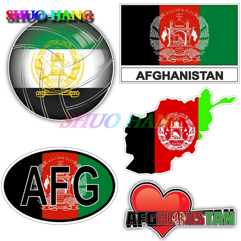 

Afghanistan Map Flag National Emblem Vinyl Car Sticker Die Cut Auto Parts Window Trunk Motorcycle Racing Decorative Decal PVC