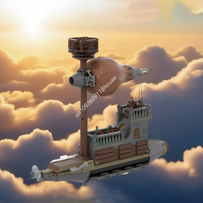 

621 шт. MOC в стиле стимпанк, значки корабля Zeppelin, DIY инженерный проект, строительные блоки, идеально подходят для молодых внутренних дел, рождественский подарок