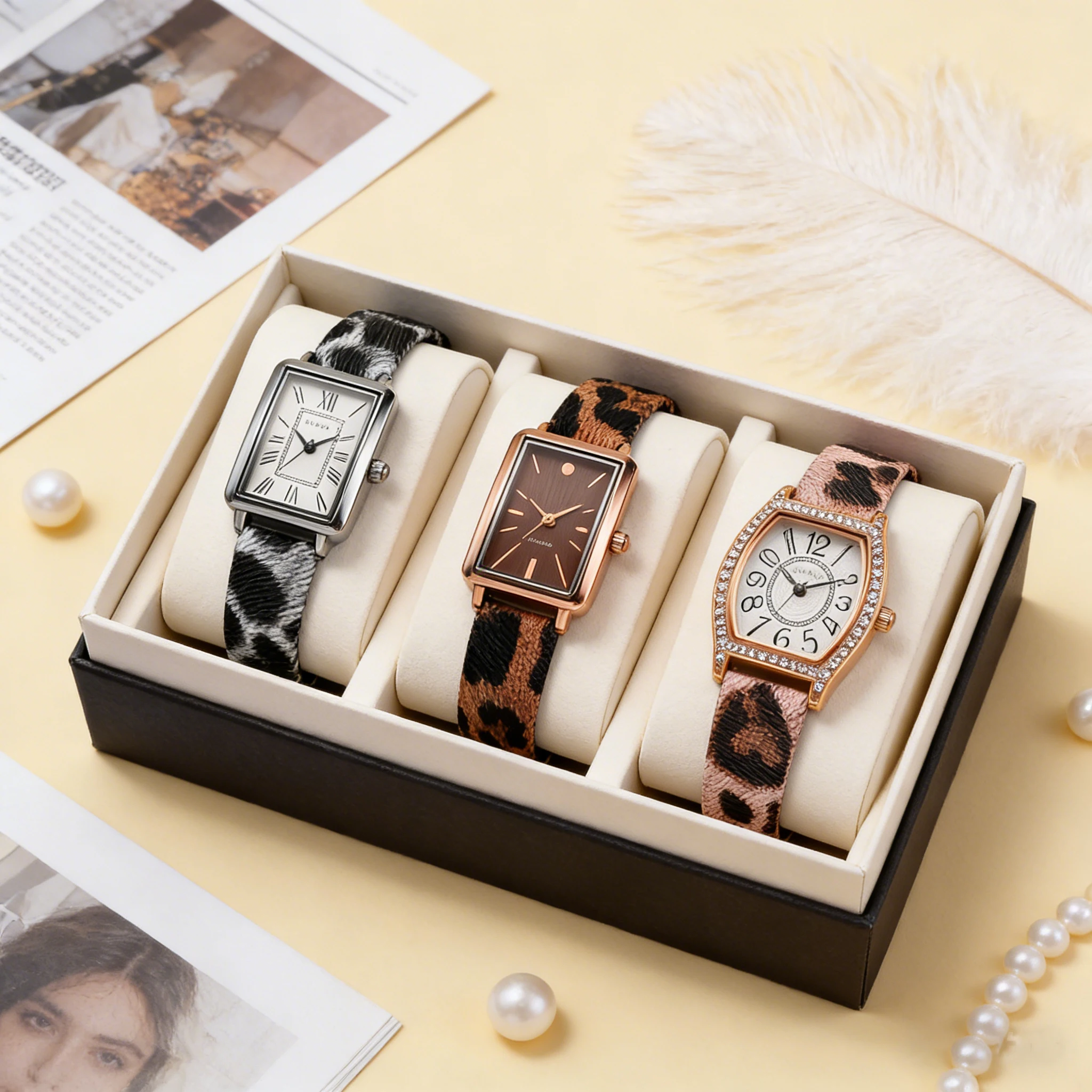 

Высококачественная версия женских часов с леопардовым принтом, модные, роскошные, изысканные, элегантные женские часы, оригинальный брендовый продукт.