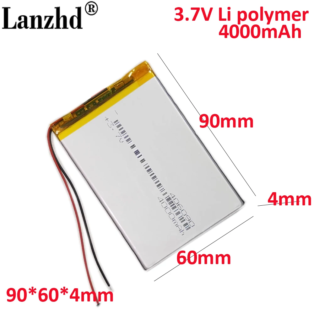 406090 lithium battery For Elpai tablet learning machine 4000mAh GPS PSP DVD PAD e-book tablet pc Laptop power bank video game