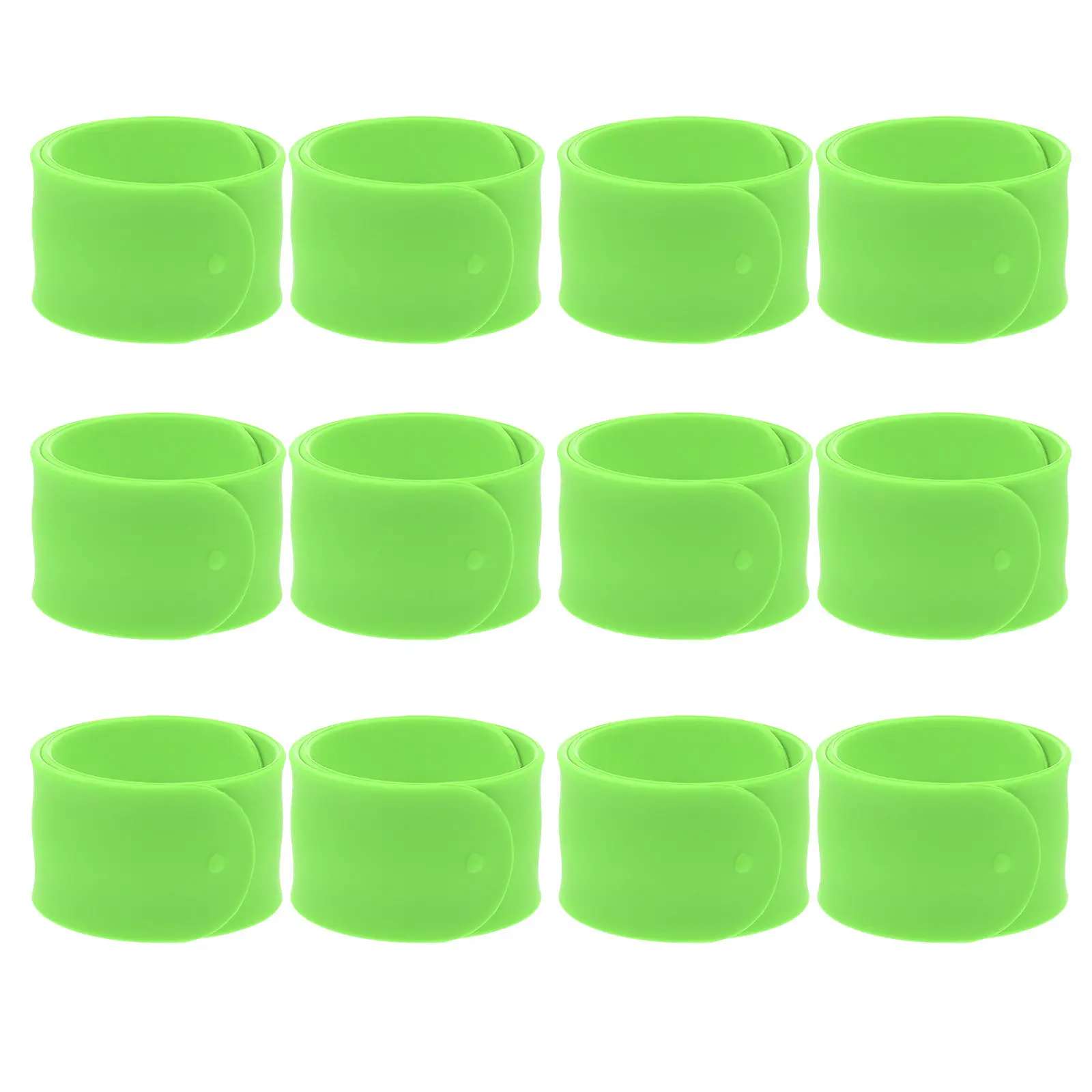12 pcs Party Mask Halloween Christmas New Year Bracelet Blank Elastic Wristband Art Teacher Classroom Teacher Silicone