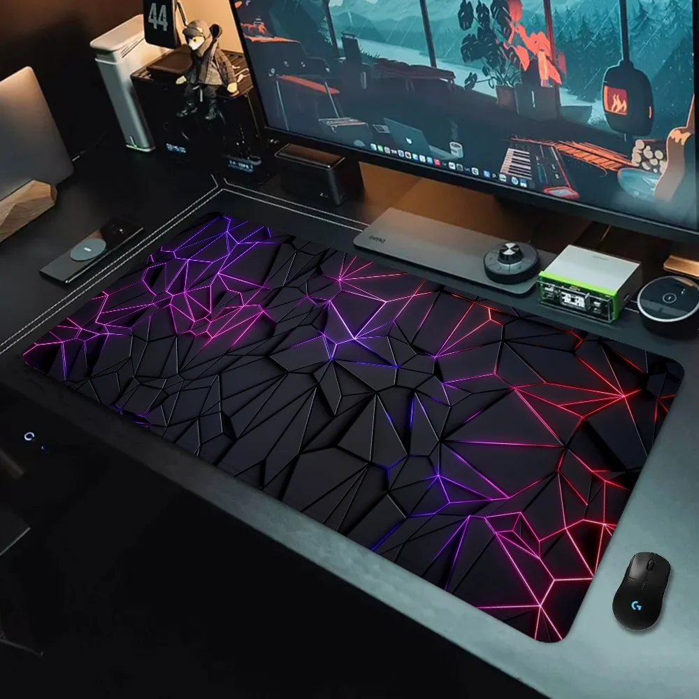 Gamer Desk Mat Stripe Office Accessories Pk Control Mouse Pad Anime Gaming Mats Pc Setup Accessories Computer Table Mousepad Xxl