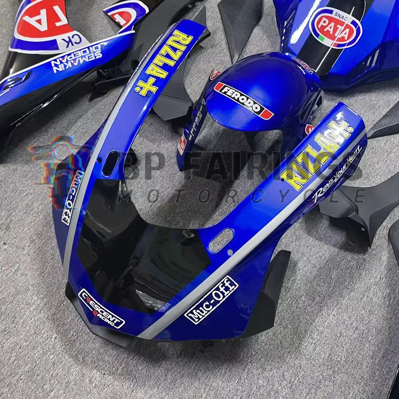 Kit complet de carénage de moto ABS adapté pour YZF R1 YZF1000 2015 2016 2017 2018 kits de carénages de travail de batterie YFZ-R1 ensemble bleu noir