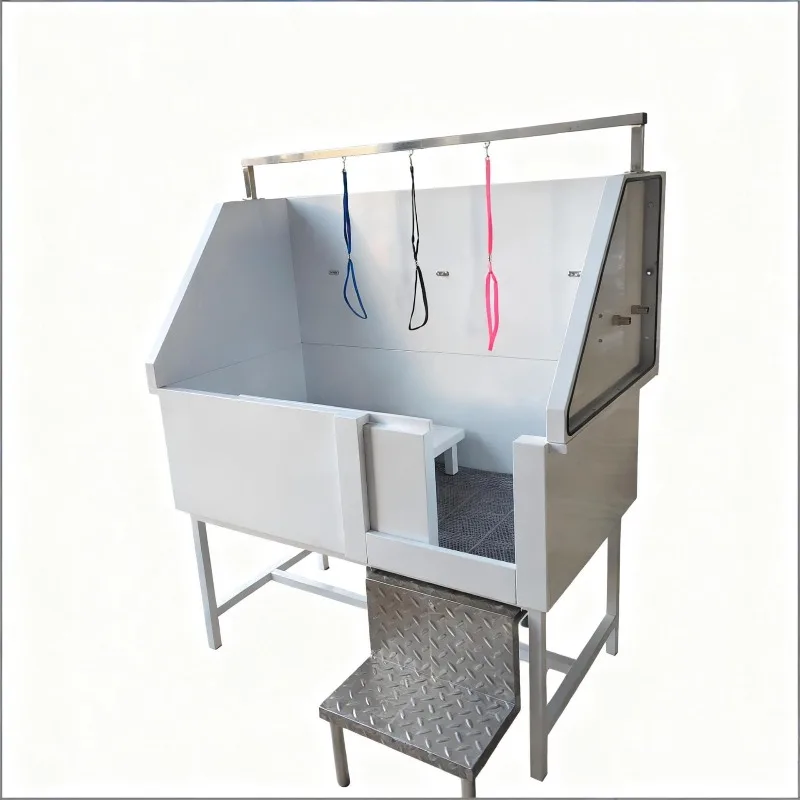 Stainless steel pet bath, pet store cat and dog with pedal bath, pet beauty salon dog bath