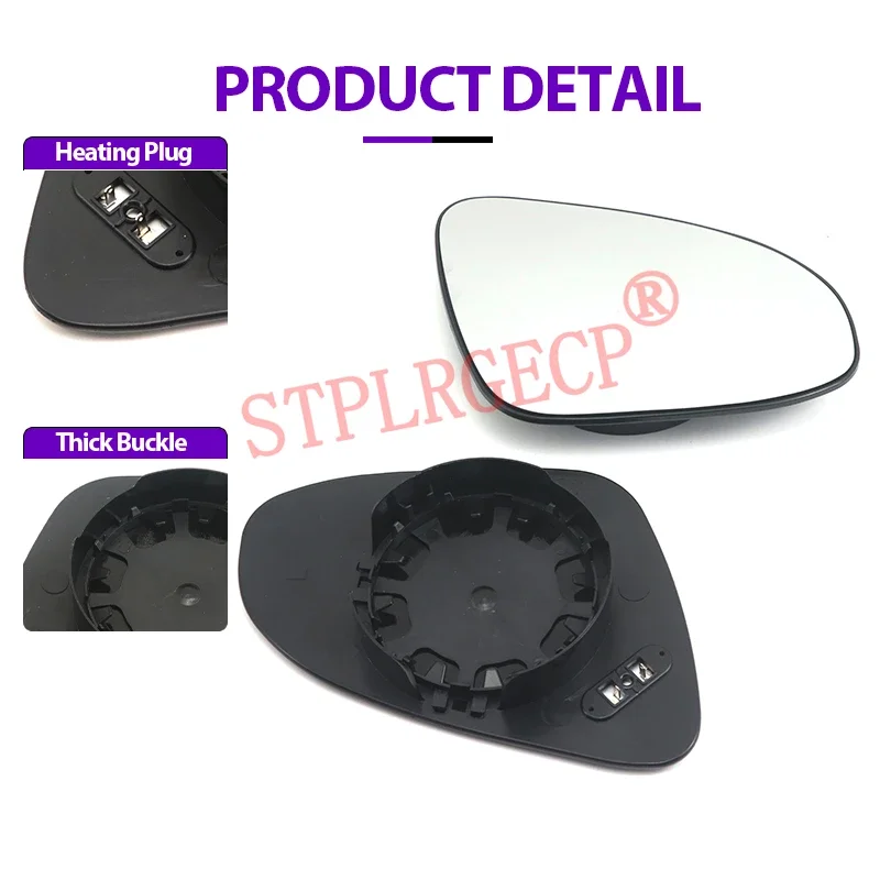 Für Toyota Yaris Hatchback Vitz XP130 2011-2017 Linker oder Rechter Türseitenspiegel Klares Spiegelglas Beheizter Rückspiegel Ersatz – Detail 12