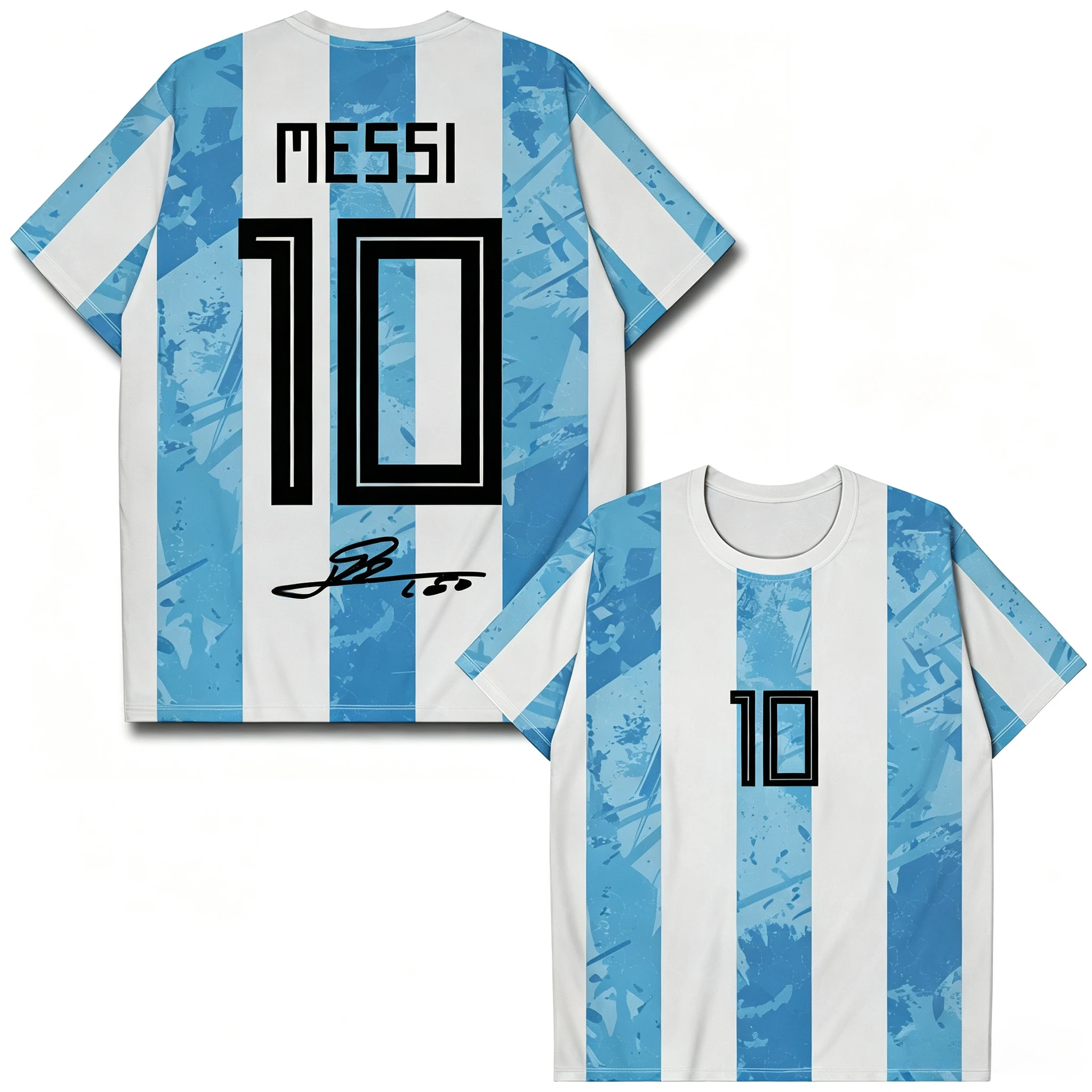 Argentina 2026 Hot Messi No.10 Printed T-shirt Men Short Sleeve Crewneck Football Legend Fan Commemorative Sport Jersey Sdf17407ea9874bffb0e9877e2156fd90K