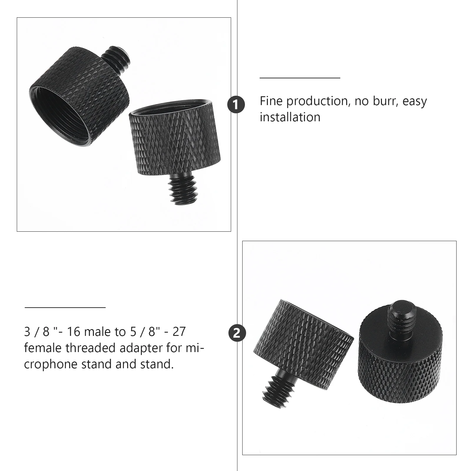 

6Pcs 5 8 to 1 4 Microphone Adapter Screw Multifunctional for Tripods Stands Durable Portable Easy Install Screw Adapter