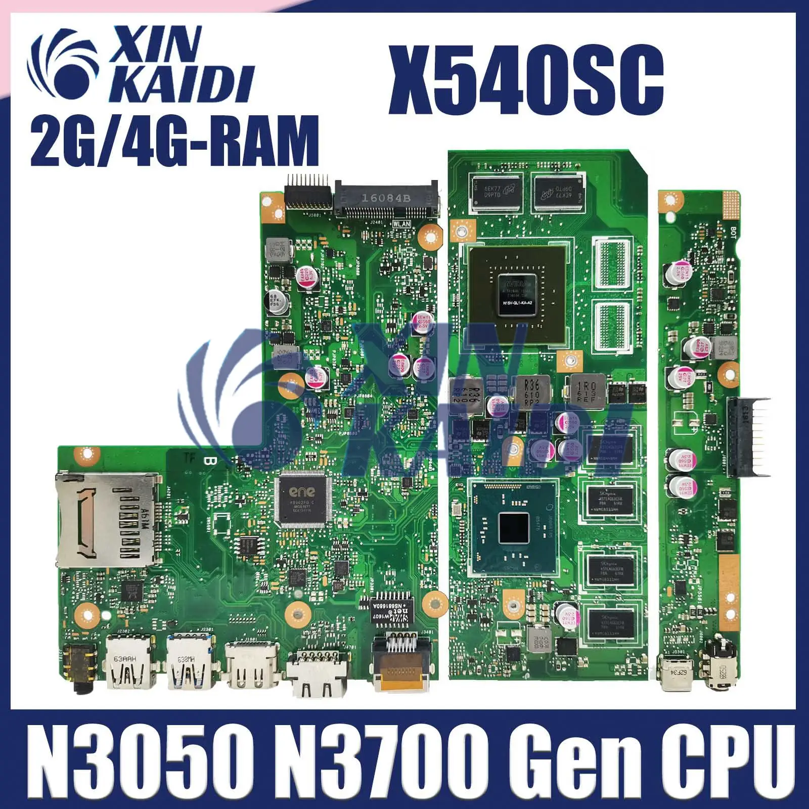 

Computer Mainboard For ASUS X540S X540SC A540SC D540SC R540SC F540SC Laptop Motherboard CPU N3050 N3700 2G 4G-RAM GT810M