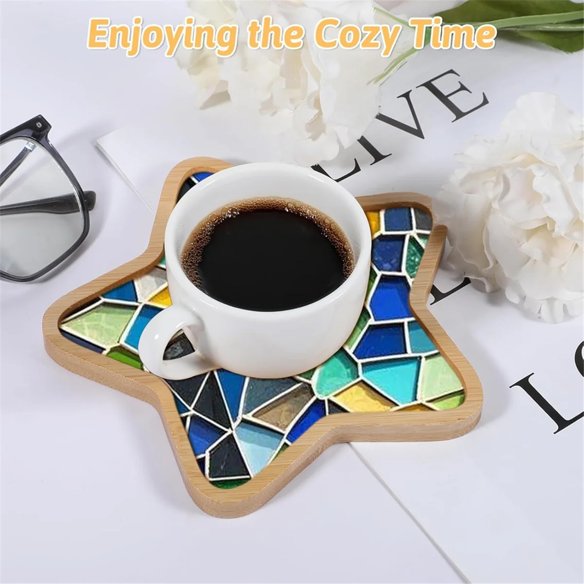 NEW 10pcs Wooden Mosaic Bases Mosaic Kits Various Shapes Mosaic Substrates for Mosaic Crafts DIY Mosaic Tiles Coaster Base