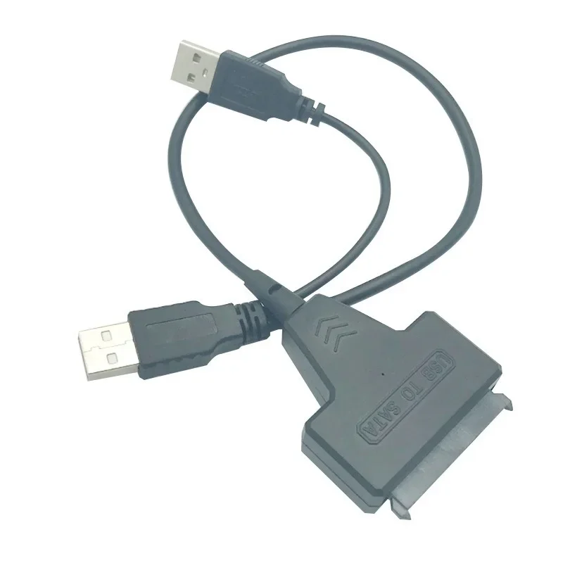 Câble adaptateur usb 2.0 vers SATA pour disque dur Portable de 2.5 pouces, adaptateur 7 + 15 pouces pour disque dur HDD/SSD