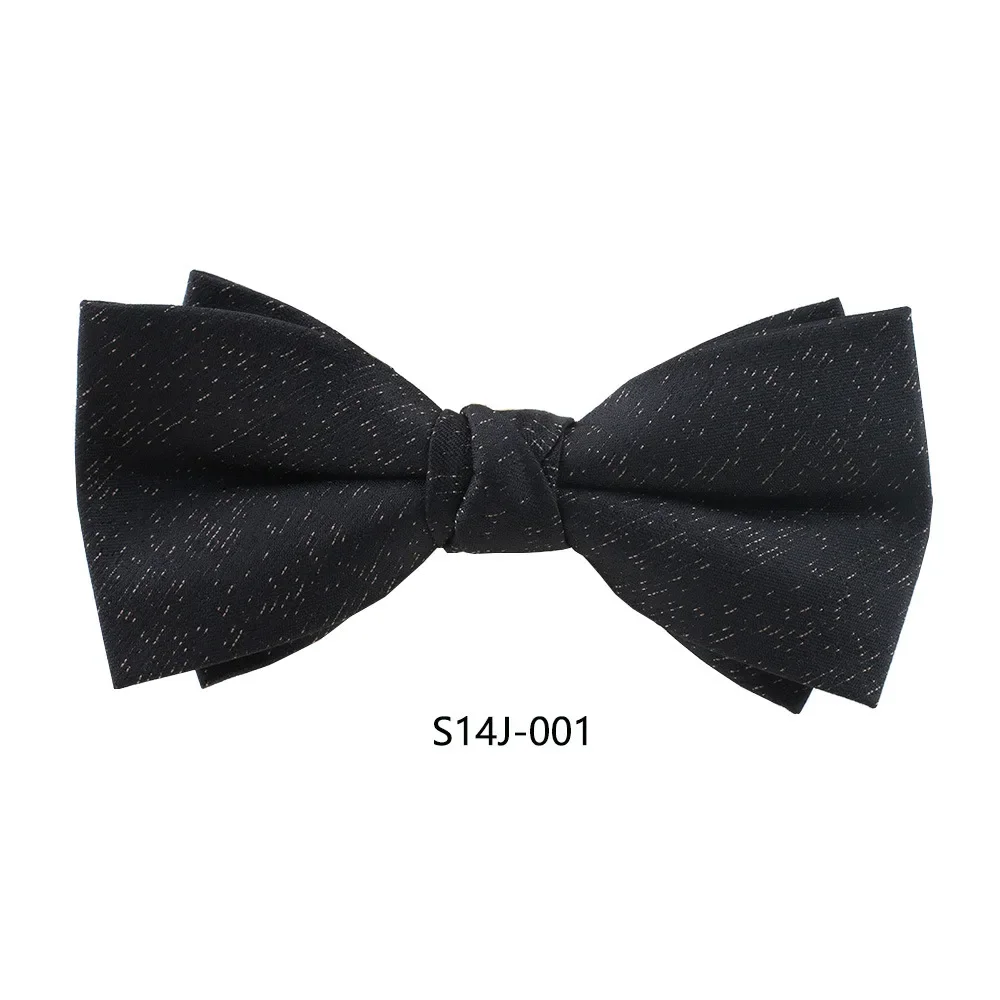 Men's bow tie high weft   wedding Wedding groom red best man Black suit accessories  bow tie