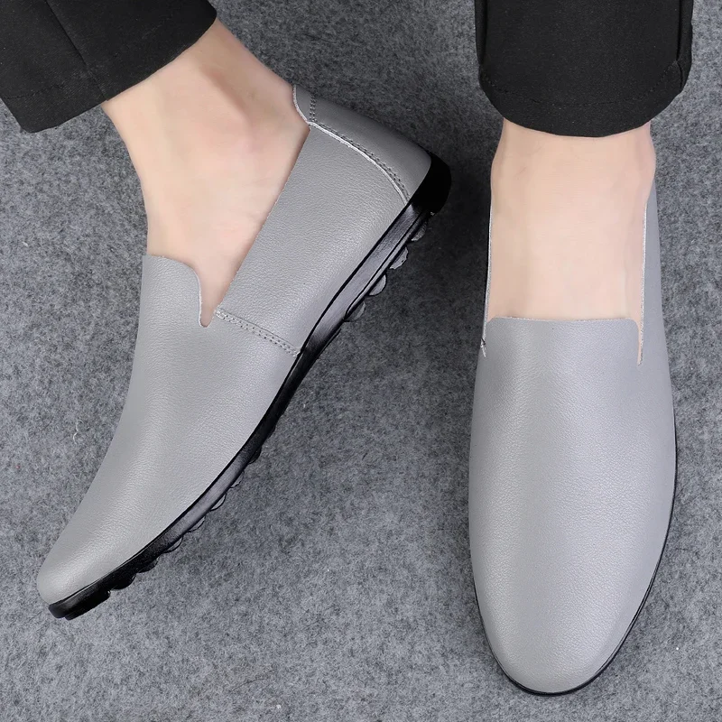 New Simple Men Loafers Spring Summer Mens Casual Shoes Comfy Moccasins Comfort Male Driving Shoes Fashion Handmade Slip-On Flats