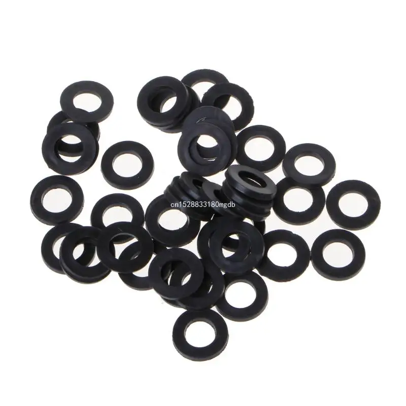 100 stuks O-Ring Platte rubberen wasmachine Douche voor hoofdafdichting Slangconnector Pakking Dropship