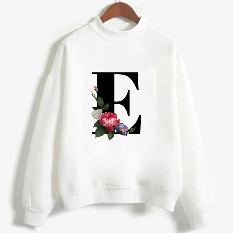 Explosive New 26-letter High-neck Long-sleeved Hoodie Autumn and Winter Hot Sales Sweatshirt Streetwear Women
