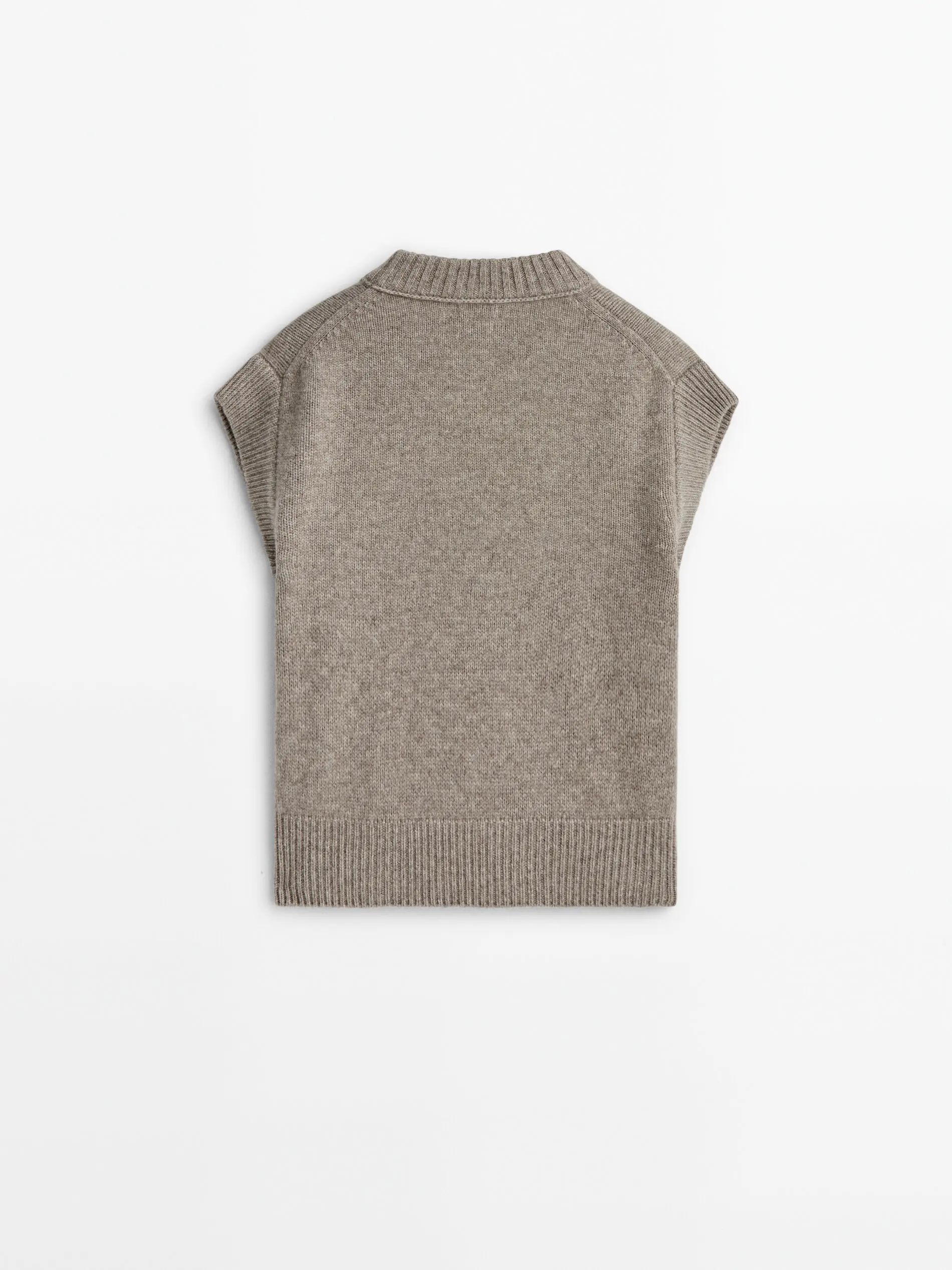 Ethereal MD 2023 autumn new style of Lazy yarn woven V-neck short-sleeved sweater vest