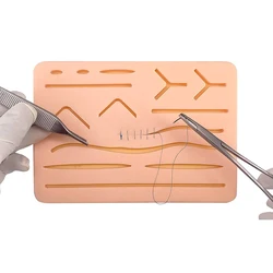 2022 Surgical Suture Kit Pad Silicone Fake Skin Suture Training Material Dental Dentist Teeth Oral Wounds Surgery Practice Model