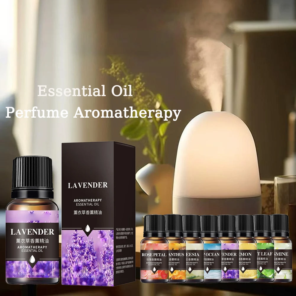 

10 мл эфирные масла автомобильный освежитель воздуха для аромадиффузора увлажнитель воздуха домашний водорастворимый ароматическое масло лаванды, розы и лимона