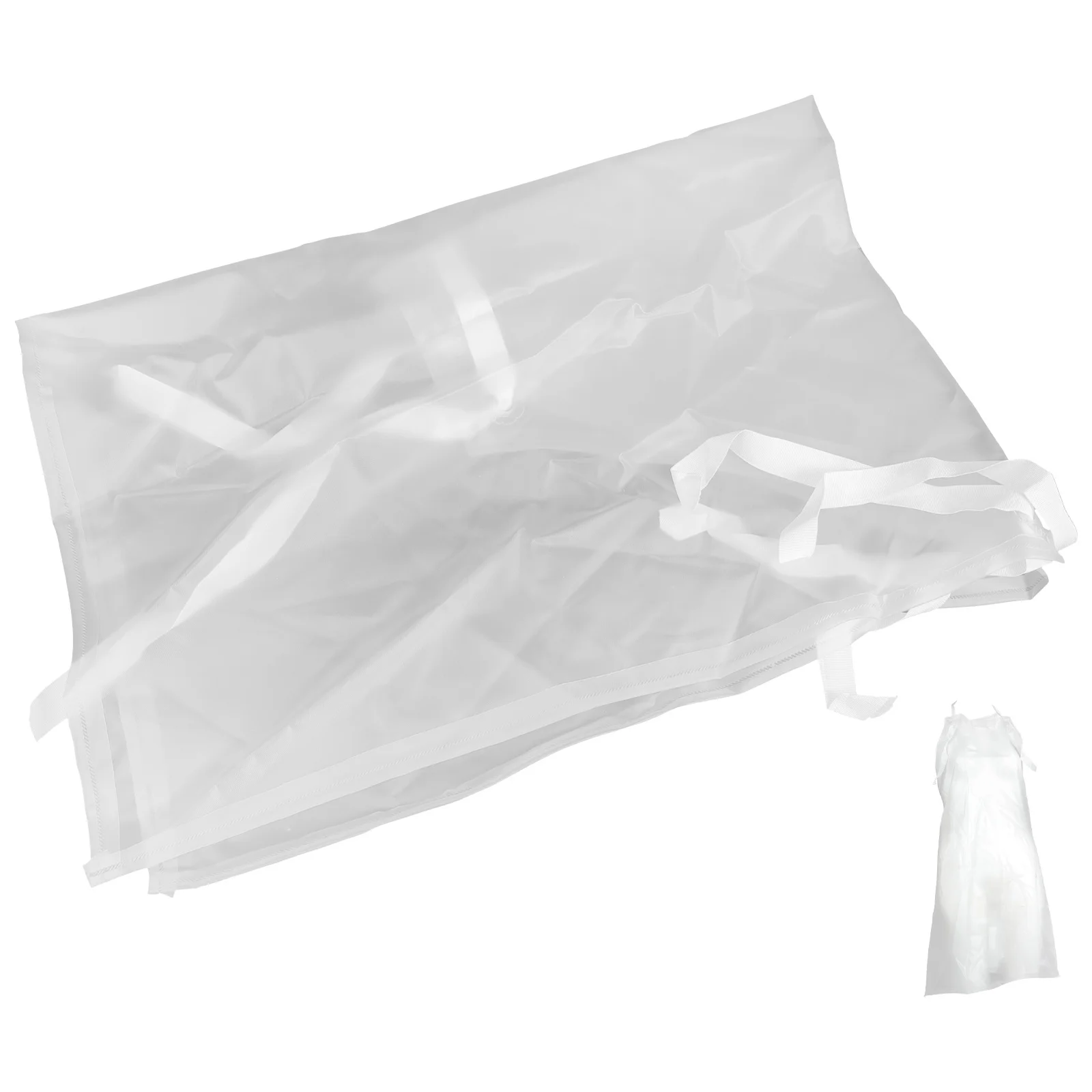 

Clear Apron Waterproof Long PVC Apron for Dishwashing Kitchen Cooking Grooming Stylist Heavy Duty Rubber Aprons for Dishwashing