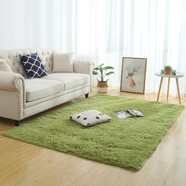 

Plush Carpet Floor Soft Mat Living Room Decoration Teen Doormat Nordic Fluffy Large Size Thick Rugs For Girls Children's Bedroom