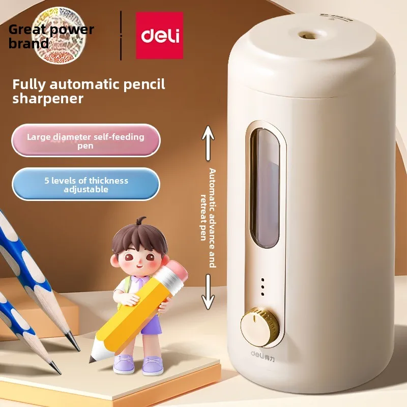 

Large Caliber Electric Pencil Sharpener for Thick Pencils – Automatic Pencil Sharpener for Students and Office Use