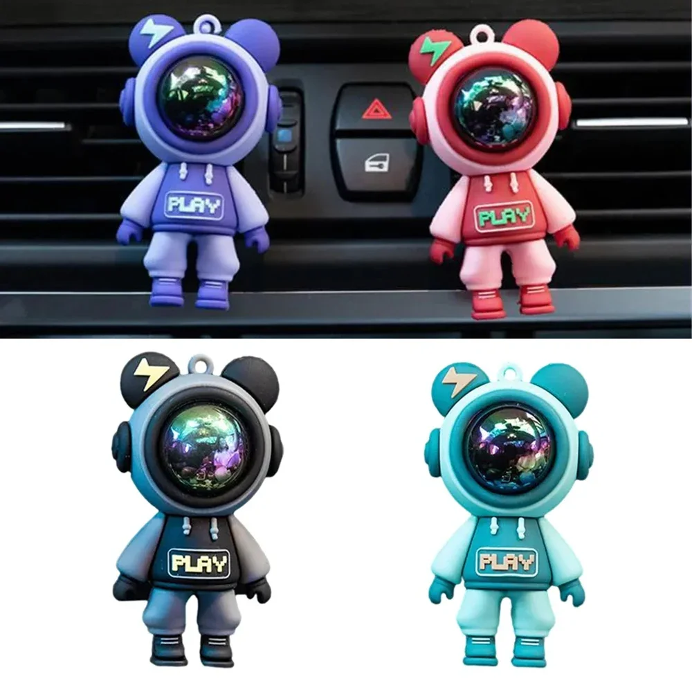 Car Air Outlet Perfume Clip Cartoon Astronaut Air Freshener Conditioning Air Outlet Car Aromatherapy Interior Accessories New