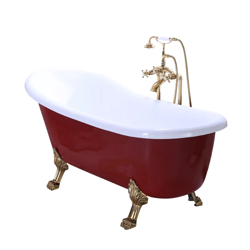 Acrylic princess bathtub thermal insulation double-layer independent small apartment household spa basin