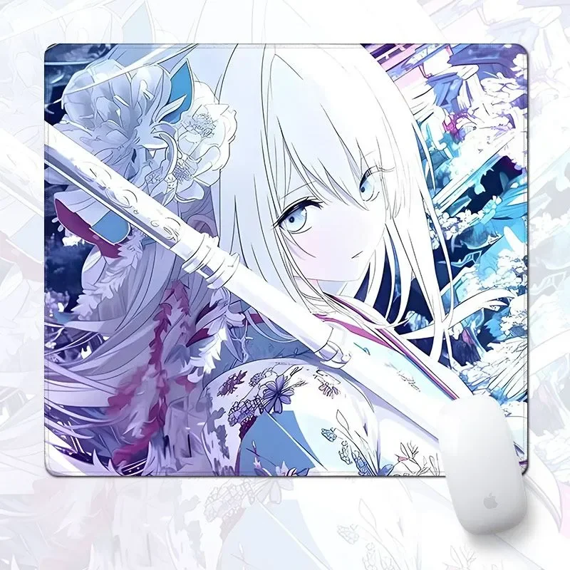 

Прекрасный японский милый стеклянный игровой коврик для мыши JiruXue Anime Girl — твердая закаленная фотоэлектрическая поверхность XXL для FPS eSports Gaming