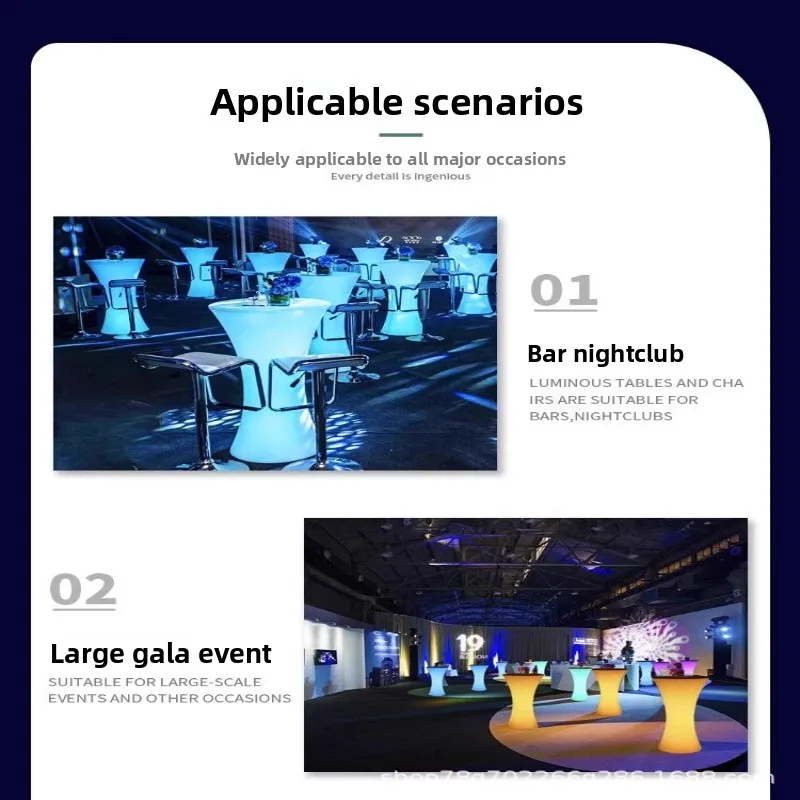 Modern 5-Piece RGB LED Bar Table Set with Remote Control Home Bar Furniture with Stools for Gaming Room Party Decor