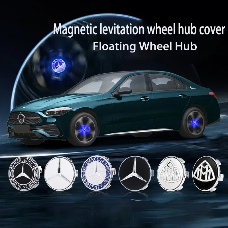 4 Teil/satz Mercedes Benz Schwimmende Radnabenkappe Aufhängung Upgrade Radnabenkappen LED