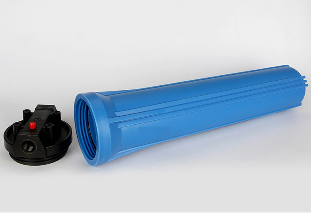 20 Inch Food Grade Commercial Water Filter Housing ,High Flow Pre Filter with 1/2, 3/4 Inch Plastic&Copper Connector Optional