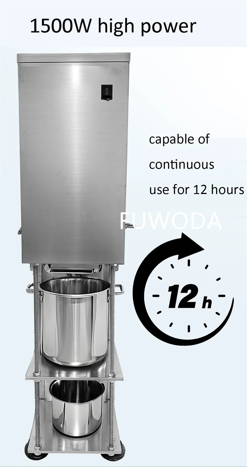 고품질 10L 주스기 1500W 과일 분쇄기 고속 파워 신선한 과일 장비 꿀 압착기