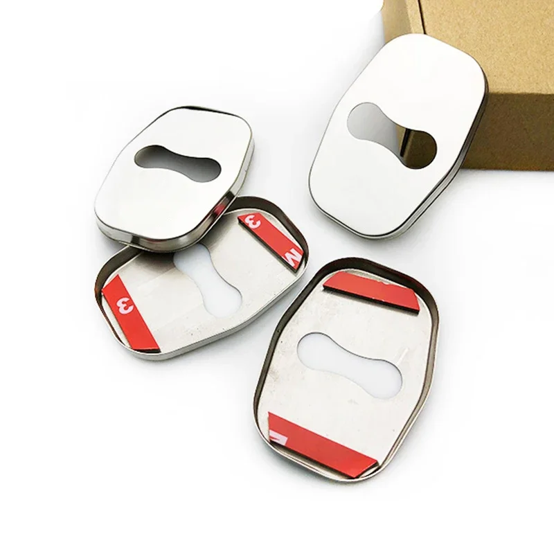 

4pcs Door Lock Covers For Peugeot 108 208 301 308 408 508 2008 3008 5008 Caps Protective Case Stickers Accessories Styling