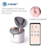 Rechargeable OTC hearing aids with Bluetooth low energy APP control Deaf Mini Sound Amplifier Portable Elderly Hearing Amplifier