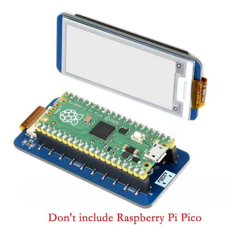 Waveshare 2.13 Inch E-Ink Display Screen E-Paper 212X104 Resolution Expansion Board For Raspberry Pi Pico