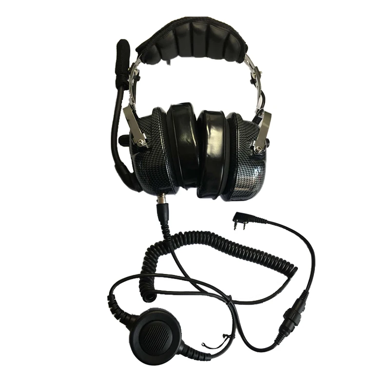 Passive / Active Noise Cancelling Rate Snr28db General Aircraft Pilot Aviation Headset Headphone With Dual Plug