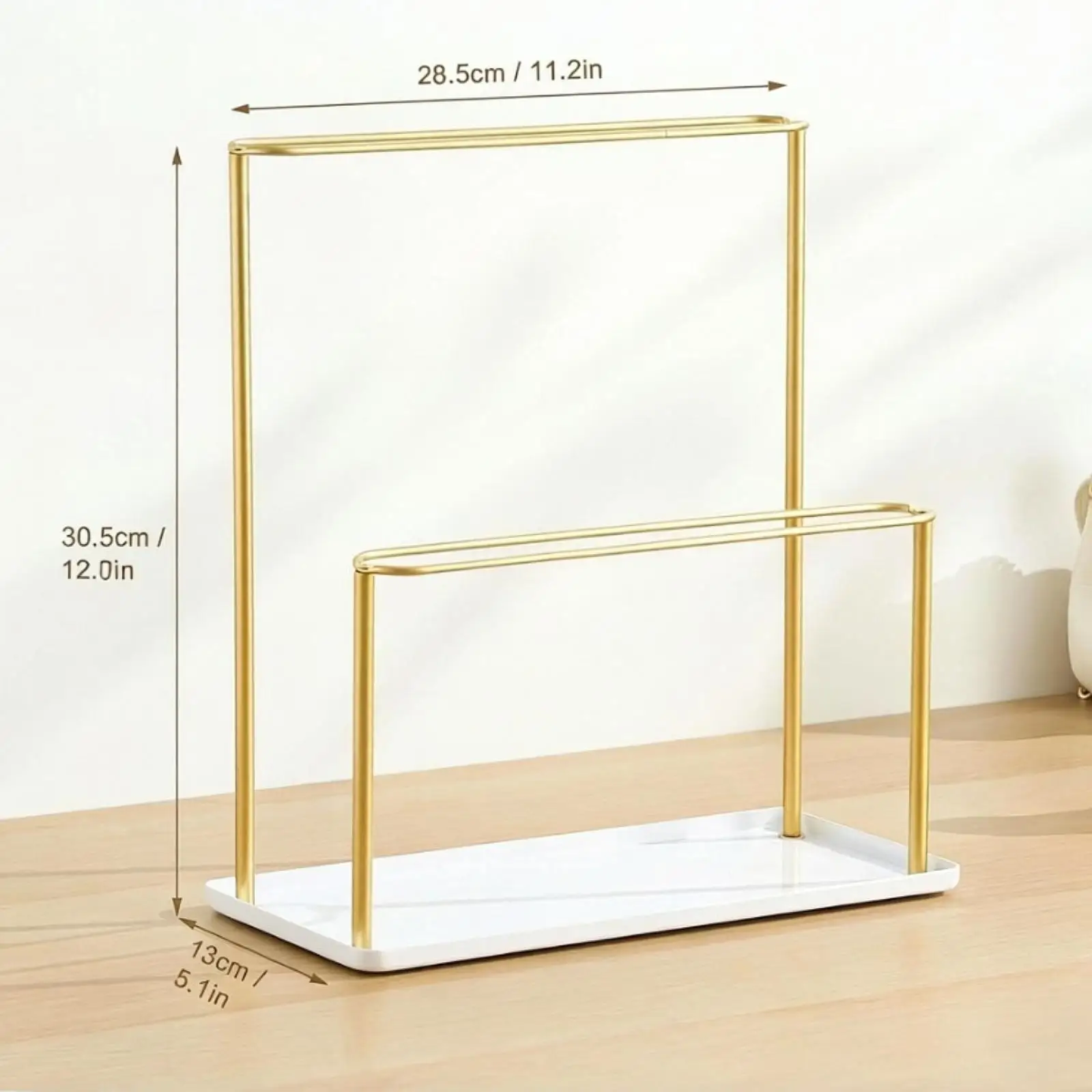 Headband Holder Organizer Hairband Rack Storage Stand Bedroom Metal Sturdy Hair Clip