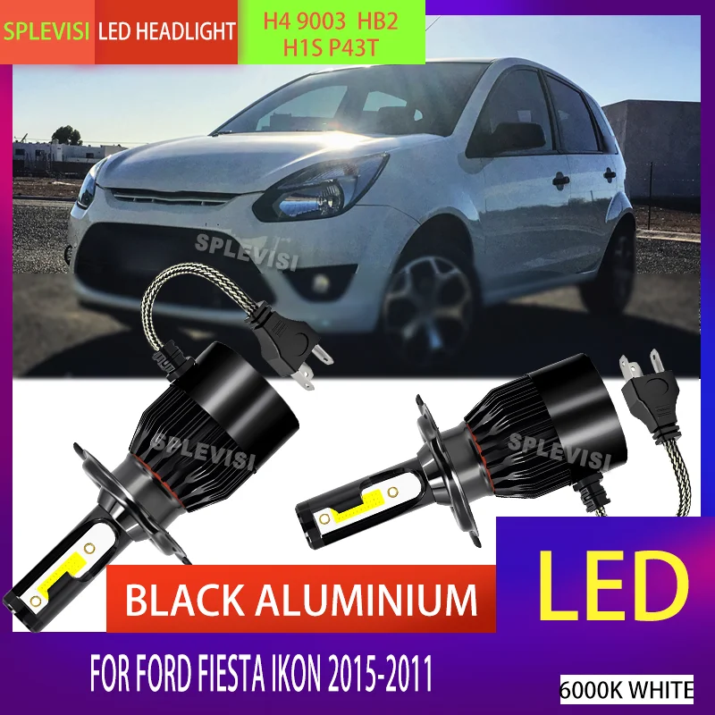 

6000K White LED Bulbs Extreme Weather Performance 3-year warranty IP67 Waterproof For Ford Fiesta Ikon 2015 2014 2013 2012 2011
