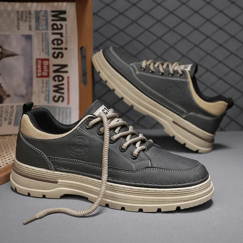 Fashion Men's Shoes High Top Casual Sports Shoes for Men Designer Anti-Slip Ankle Boots Outdoor Platform Men Work Safety Shoes