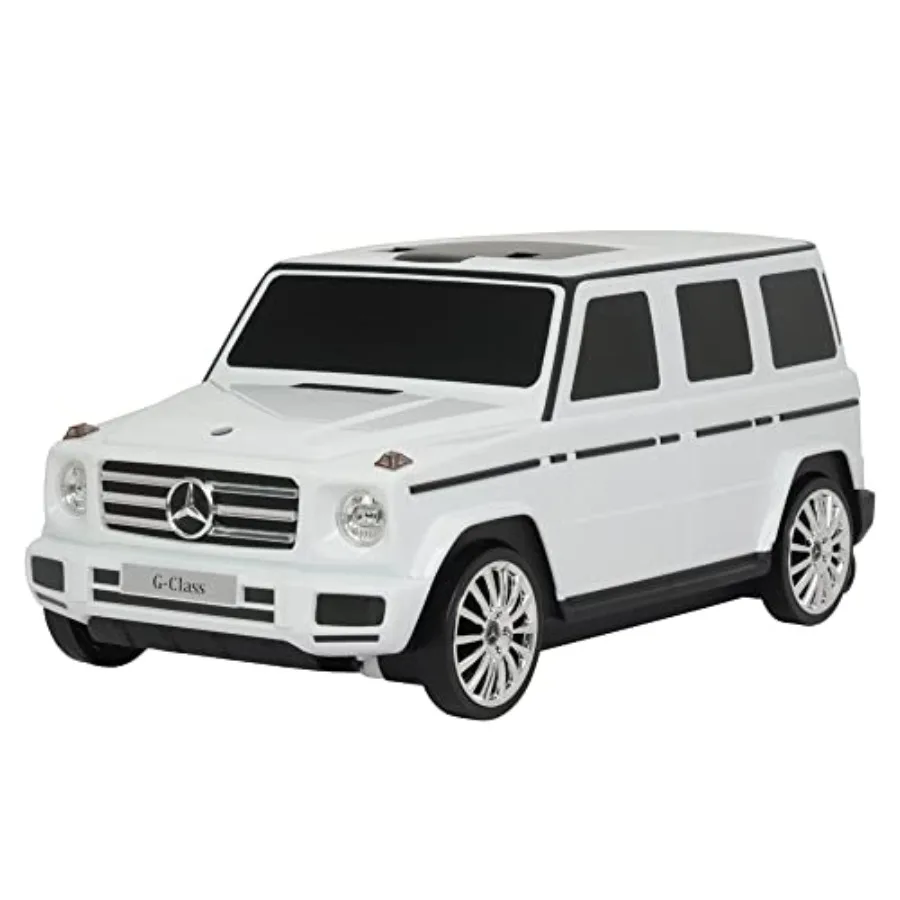 

Mercedes G-Class Suitcase Ride On Push Car Carry-On Luggage for Travel Realistic Car Look Inbuilt Storage Space Compact Size f