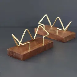 Business Card Box Wooden Business Card Holder Desk Office Decoration Card Case School Work Desk Accessories