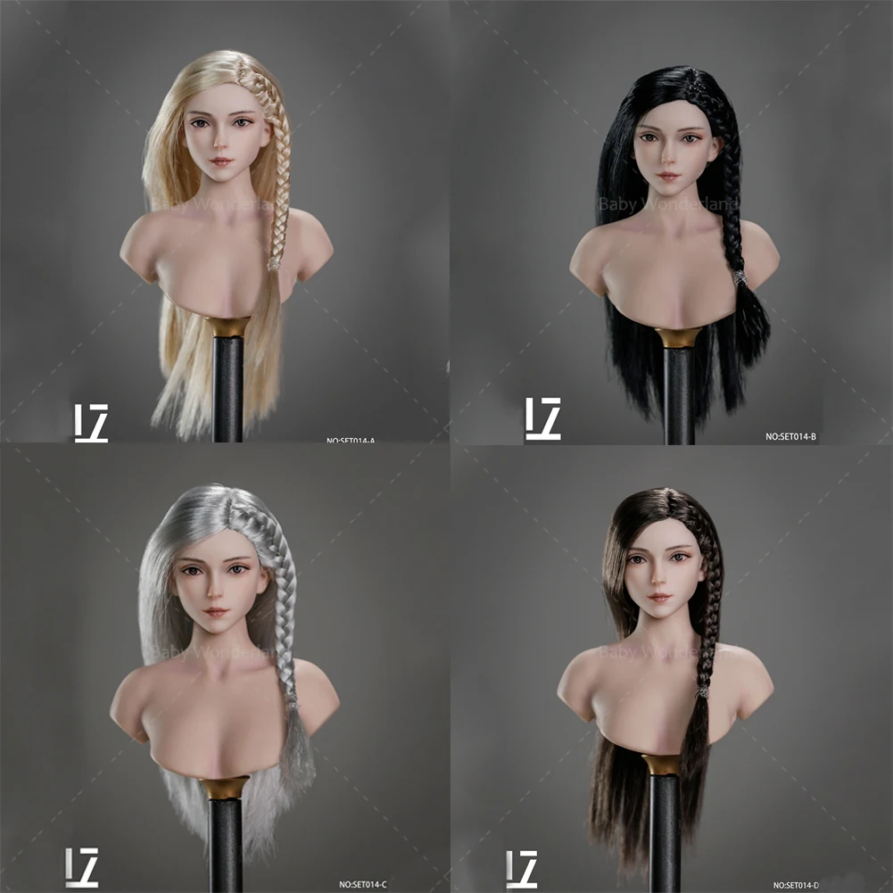 

2023 Q4 LZ TOYS SET014 1/6 Scale Hair Transplant Female Head Carving Jingchu Accessory Model Fit 12'' Female PH Action Figure