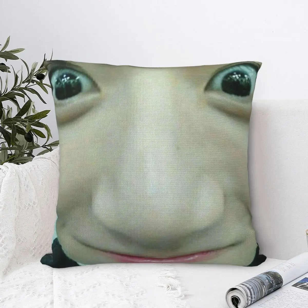 Jungkook Meme Face Pillow Case, Sofa Pillowcase, Back Cushion, Decorative Case, 2